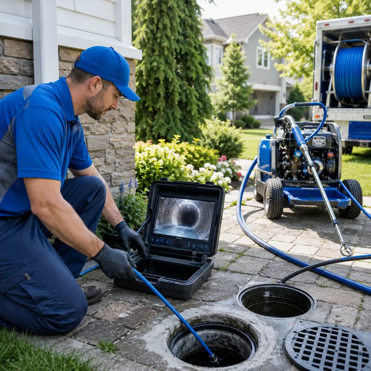 Outdoor drain cleaning professionals serving Sherman, TX